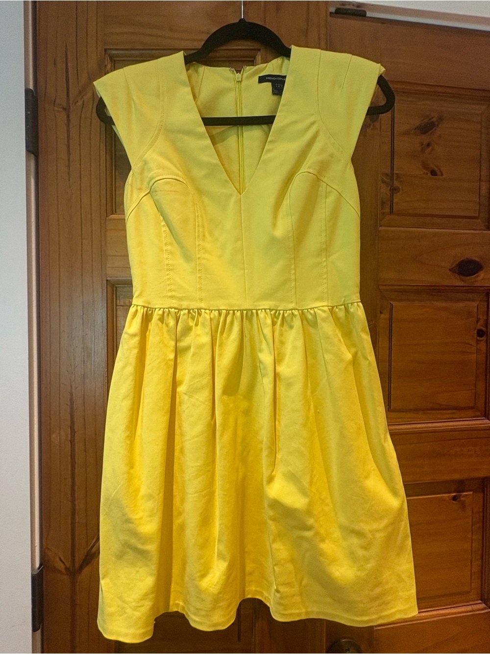 Yellow Fit & Flare Dress - French connection